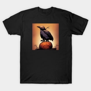 A bird on a pumpkin T-Shirt